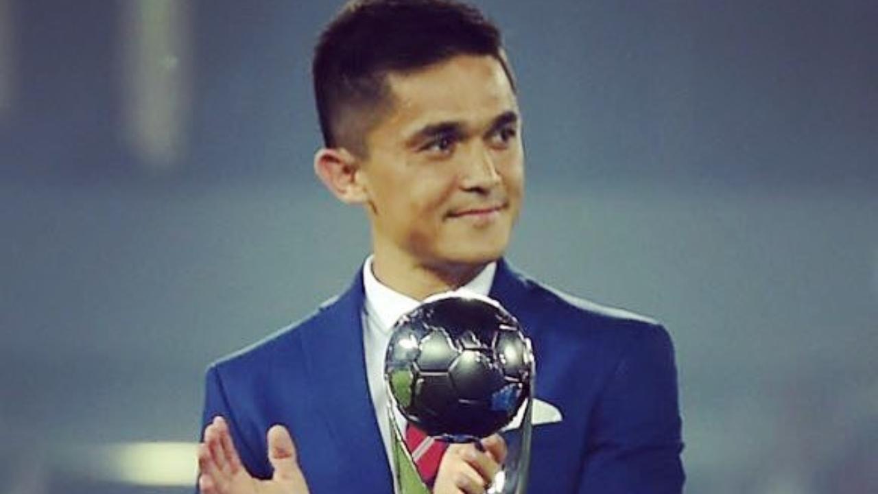 The Indian captain's incredible footballing achievements have led to him winning the Arjuna Award, Khel Ratna Award and the Padma Shri. Picture Courtesy/ Official Instagram account of Sunil Chhetri