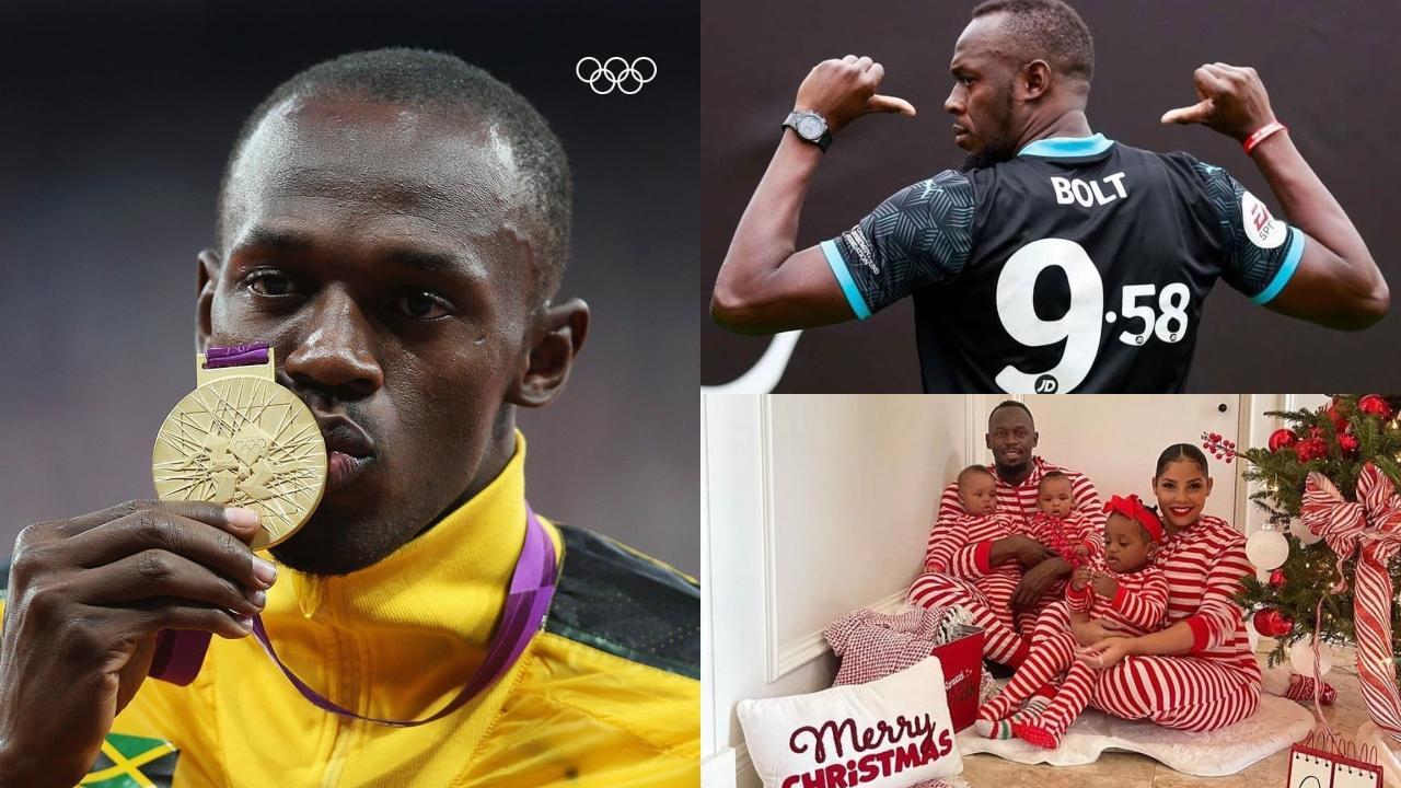 A collage of Usain Bolt