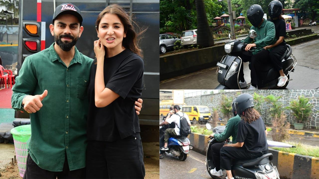 Caught off-guard: Virat Kohli takes Anushka Sharma out for scooty ride in Mumbai