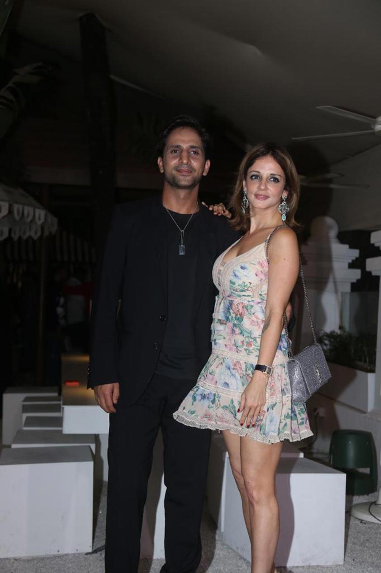 In the pictures, Arjun could be seen standing close to her wife Carla with closed eyes. The singer donned an off-white sherwani from designer Anita Dongre. Carla, on the other hand, opted for a beautiful red Sabyasachi lehenga and heavy jewellery
