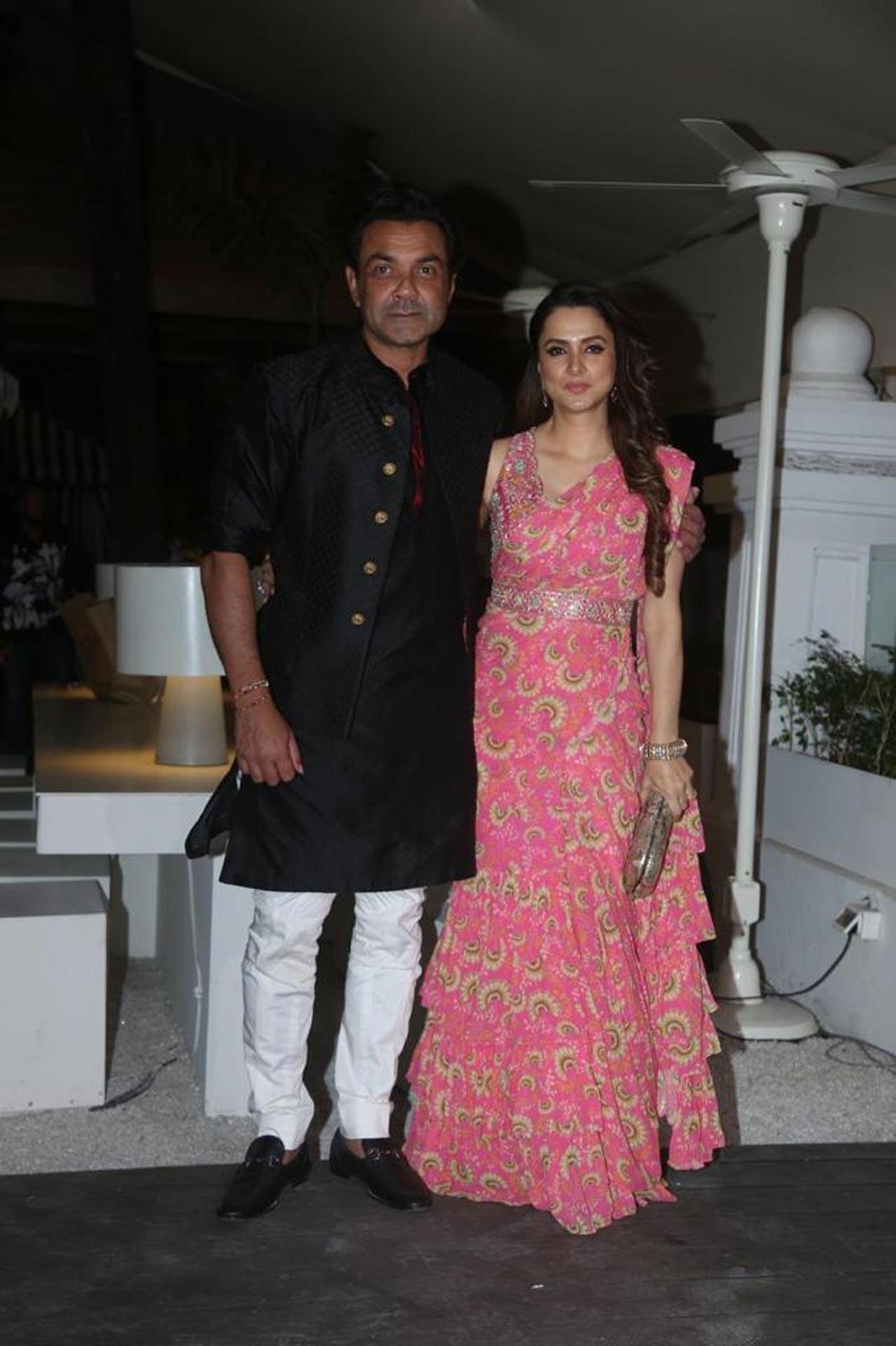 Bobby Deol and his wife looked ethereal in Indian outfits