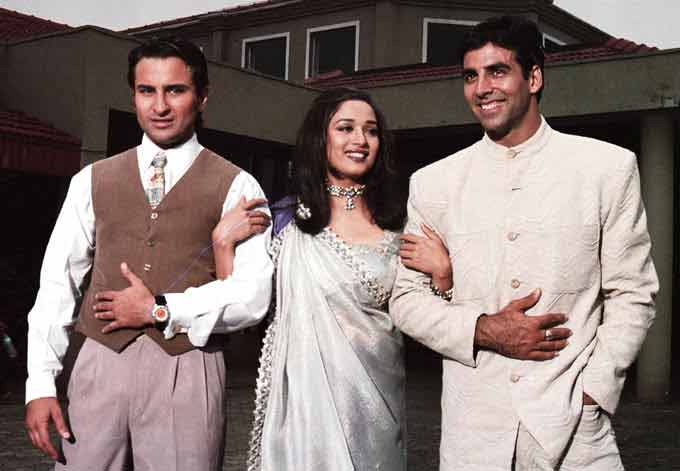 Saif got a chance to act with 90s reigning queen Madhuri Dixit in the 1999 film Aarzoo, which also starred Akshay Kumar