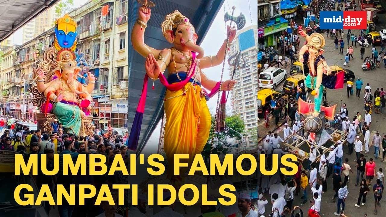 Ganeshotsav 2022: Mumbai's Famous Ganpati Idols Make Their Way To Pandals