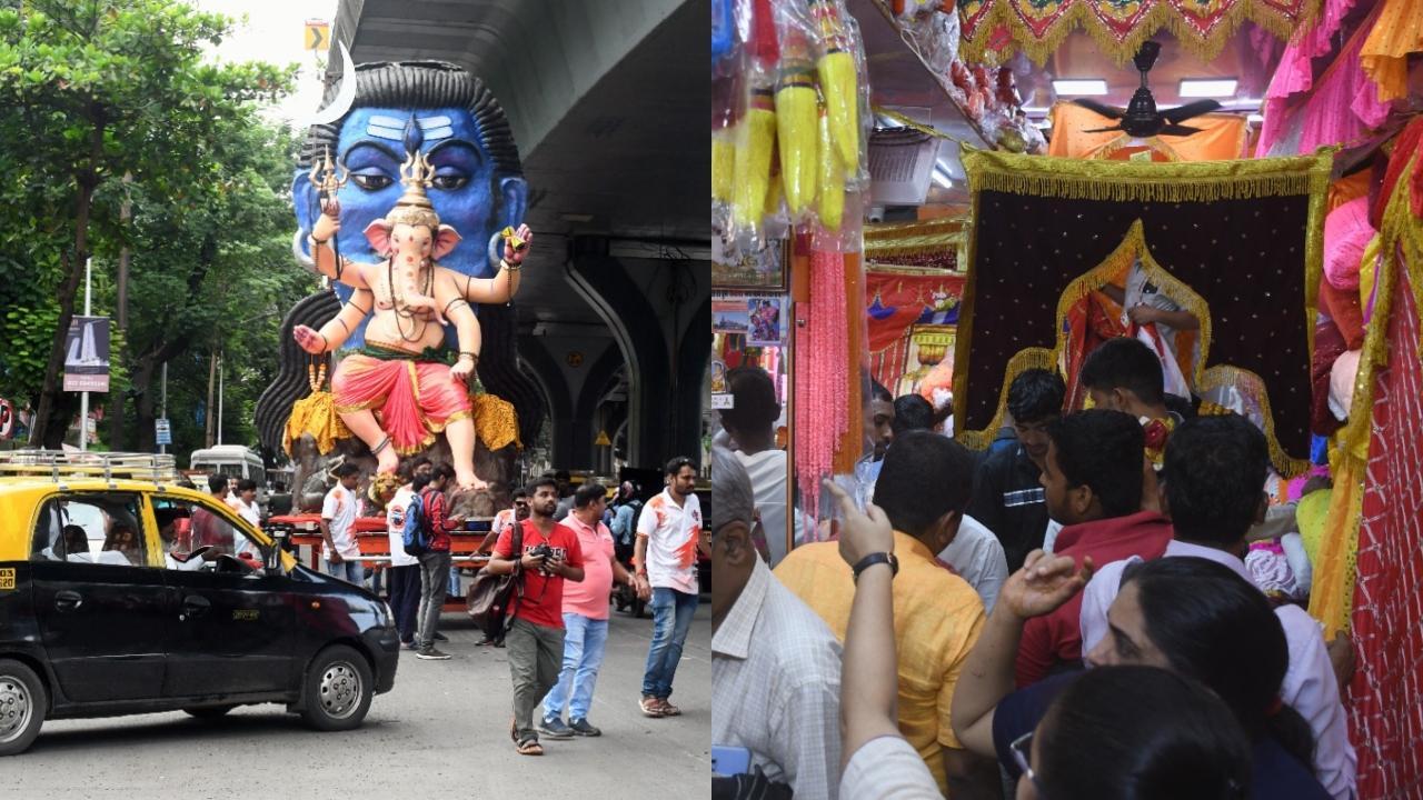 City prepares for Ganesh Chaturthi fest; devotees throng market for shopping