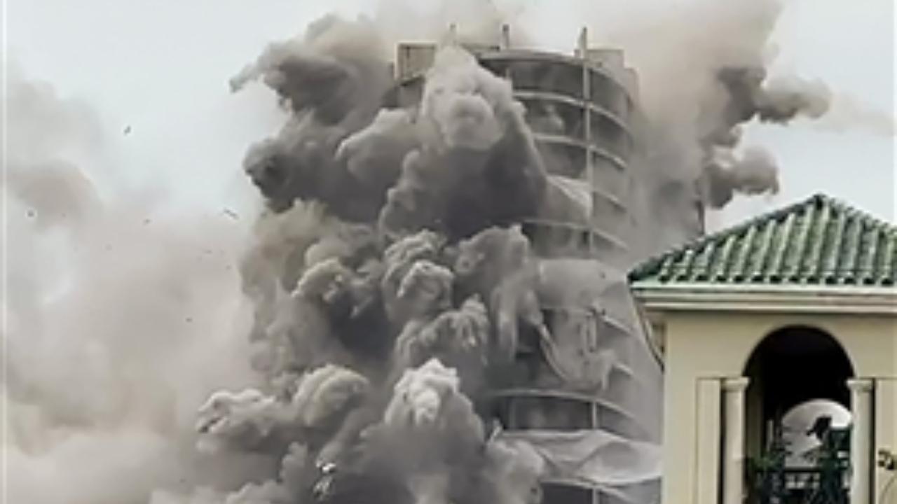 Twin Towers demolition: Boundary wall of nearby society damaged