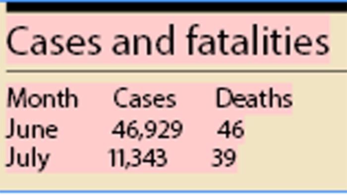 Cases and fatalities