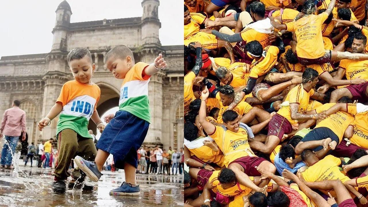 Mumbai: From kids wearing tricolor on I-Day to Mumbaikars celebrating Dahi Handi