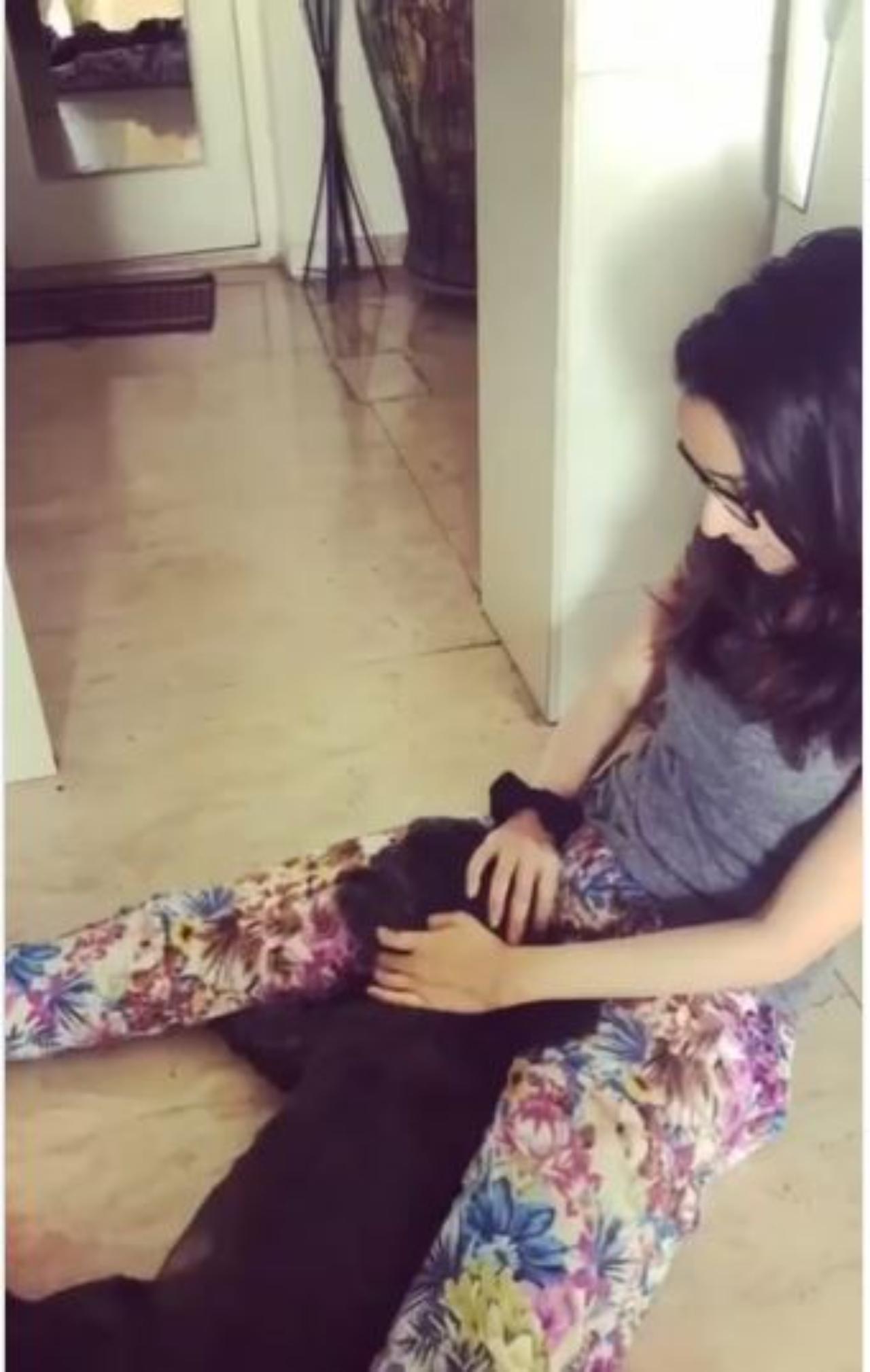 On her furball's birthday, Shraddha shared an adorable reel on social media wherein we can see Shraddha being showered with love and kissies from Shyloh