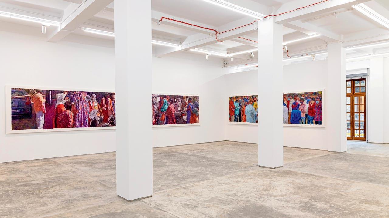 The interiors of the new Galerie Mirchandani+Steinruecke space at Ballard Estate