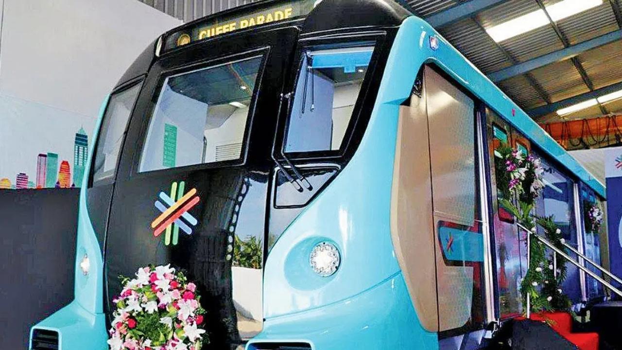 Christened as Aqua Line, the colour scheme of Metro-3 is inspired by the sea. File pic