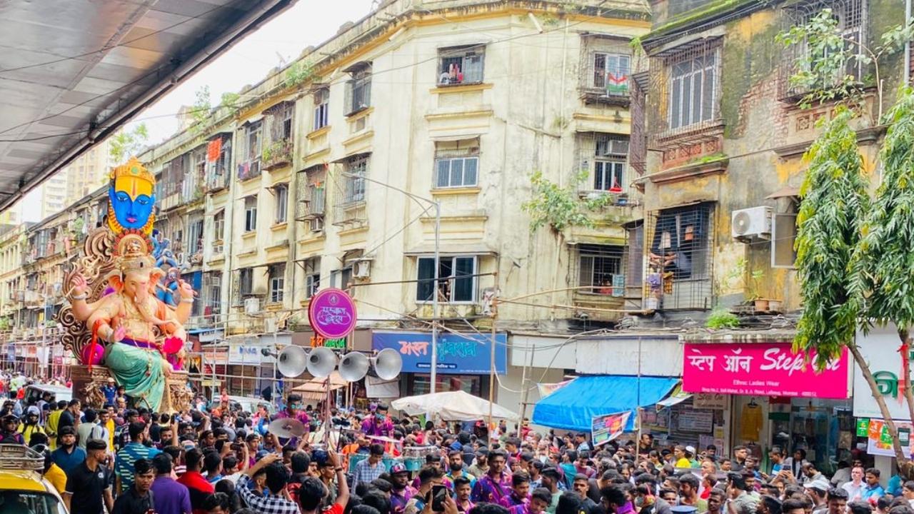 Devotees carry 