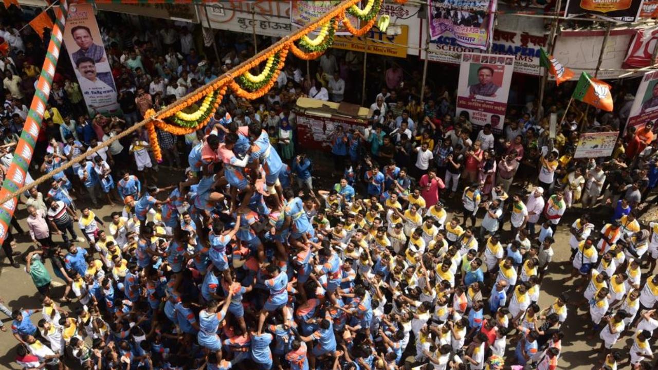 Mumbai LIVE: 24 Govindas injured till 3 pm amidst Dahi Handi celebrations