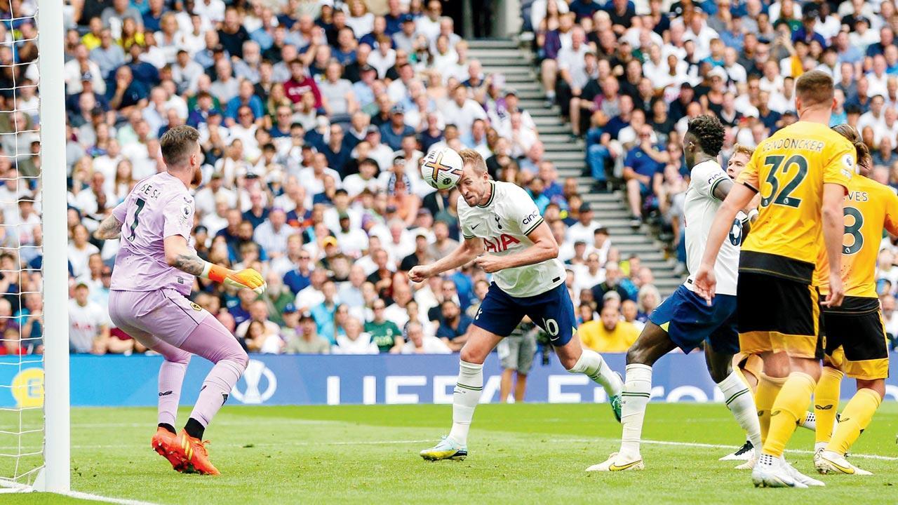 Premier League: Harry Kane’s landmark goal fires Spurs to win over Wolves