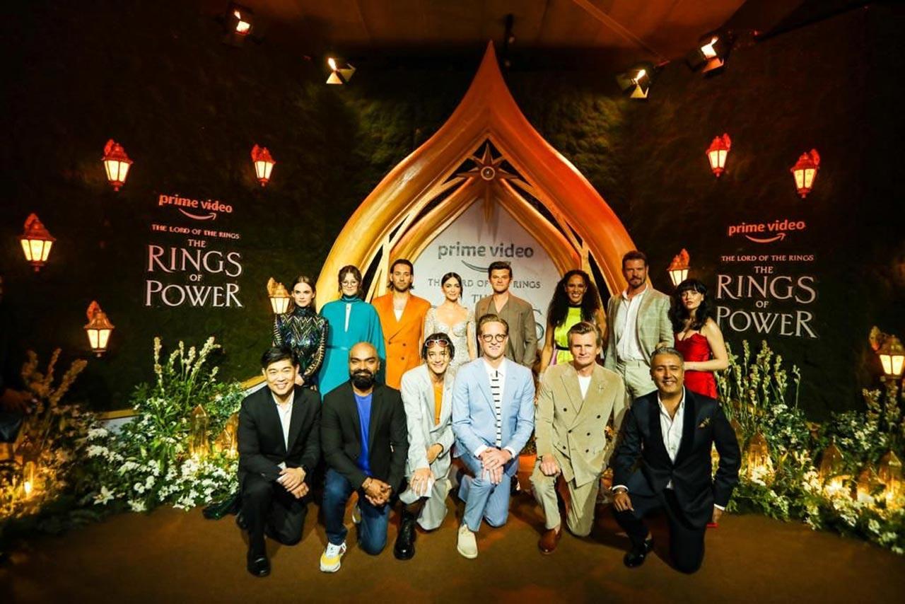 Lord of the Rings: The Rings of Power team at the premiere 