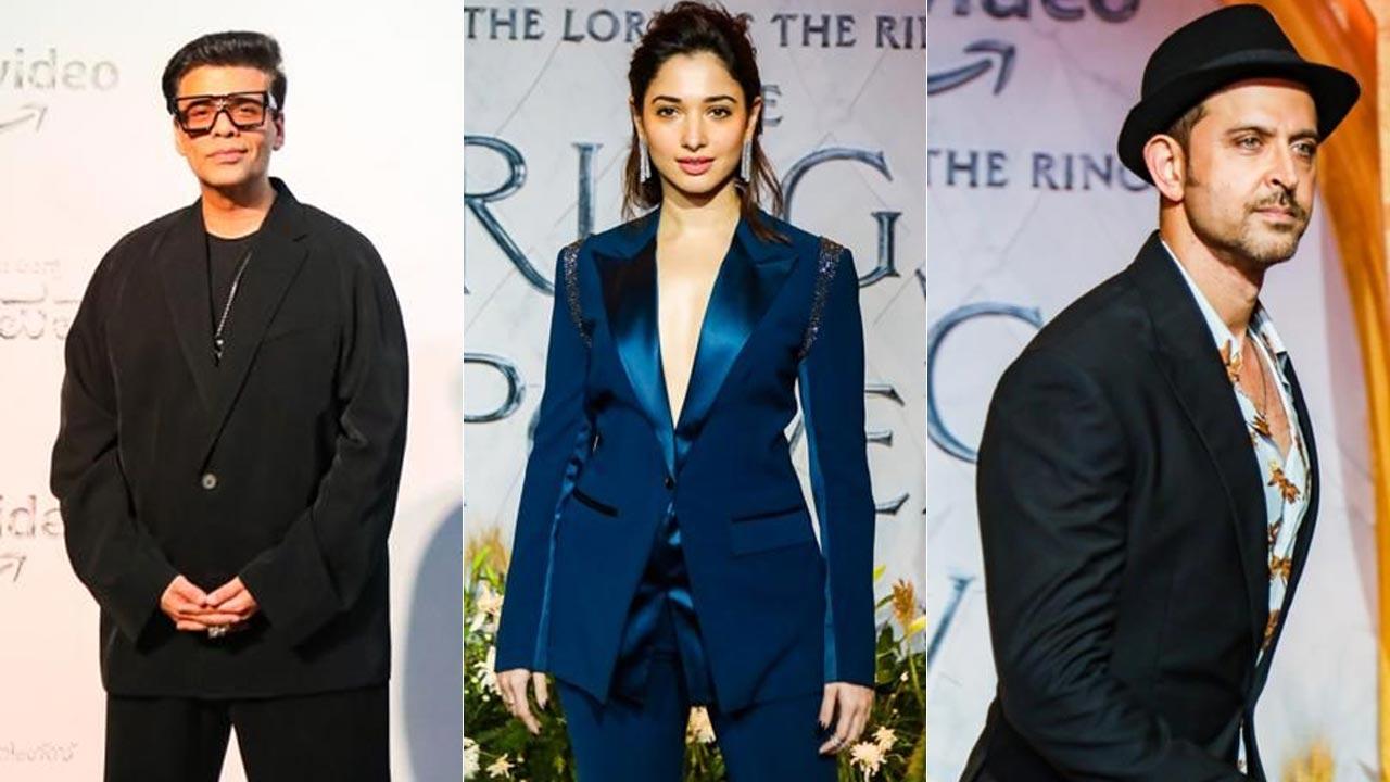 Karan Johar, Tamannah Bhatia, Hrithik Roshan at 'The Lord Of The Rings: The Rings of Power' screening
The Lord of the Rings: The Rings of Power Mega Asia Pacific Premiere in Mumbai saw record attendance from fans and B-town celebs alike (All photos/PR) View full photo story here.