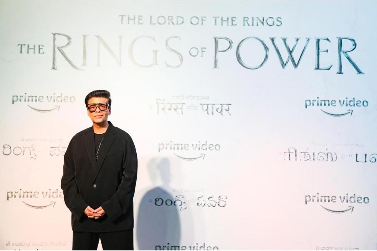 Karan Johar at Lord of the Rings: The Rings of Power premiere