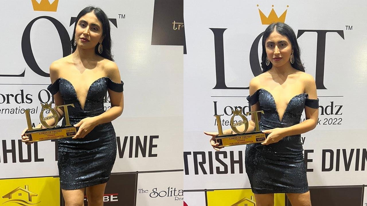 Katie Iqbal bags Best Actress on OTT Female at the Lords of Trendz Midday Awards