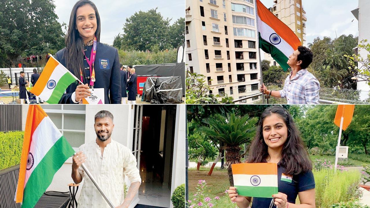 In Pics: Sports stars celebrate India's 75th Independence Day