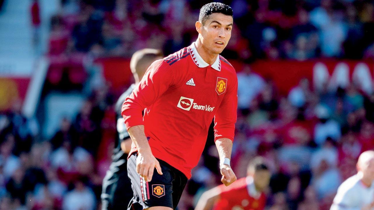 Happy to be back: Cristiano Ronaldo plays 45 minutes in Manchester United friendly