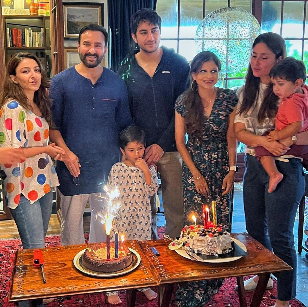In the last image, the boy's gang including Saif, Ibrahim and Kunal were seen engrossed in some serious conversation as they sit on the floor. Saif is a doting father to Sara Ali Khan and Ibrahim. He shares them with his ex-wife Amrita Singh. And also had Taimur Ali Khan and Jeh with his wife Kareena Kapoor