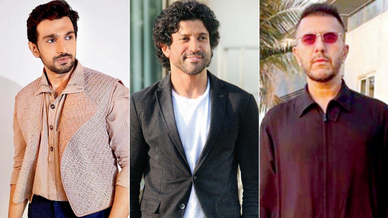 Pratik Gandhi,  Farhan Akhtar and Ritesh Sidhwani