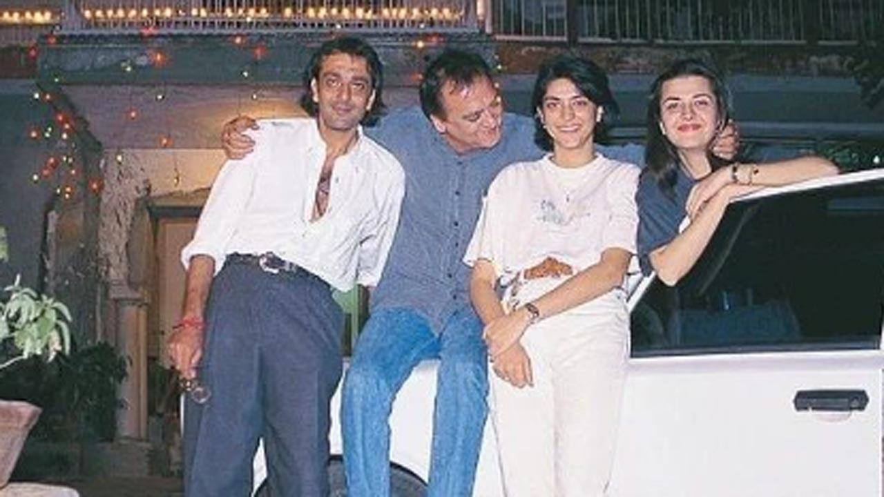 Sanjay Dutt shares throwback picture with dad Sunil Dutt and sisters