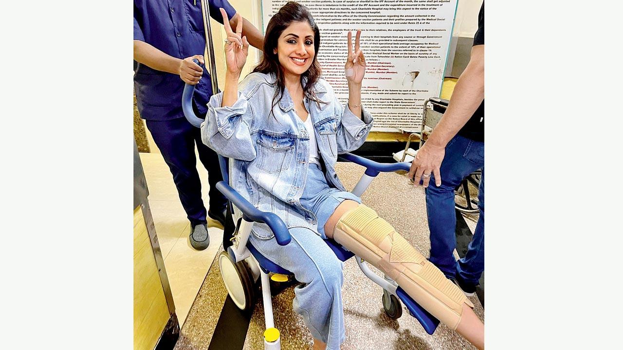 Shilpa breaks her leg 