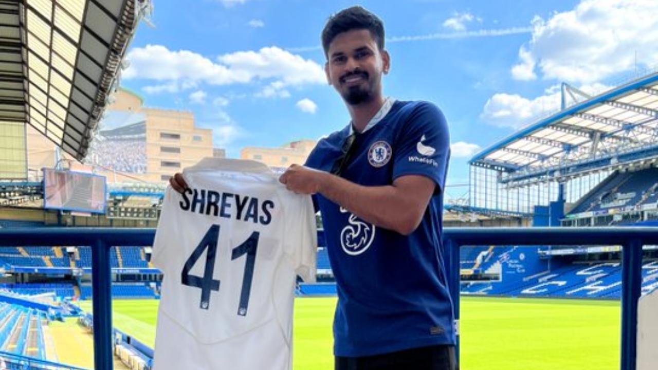 See photos: Chelsea FC thanks Shreyas Iyer for stopping by at 'The Bridge'