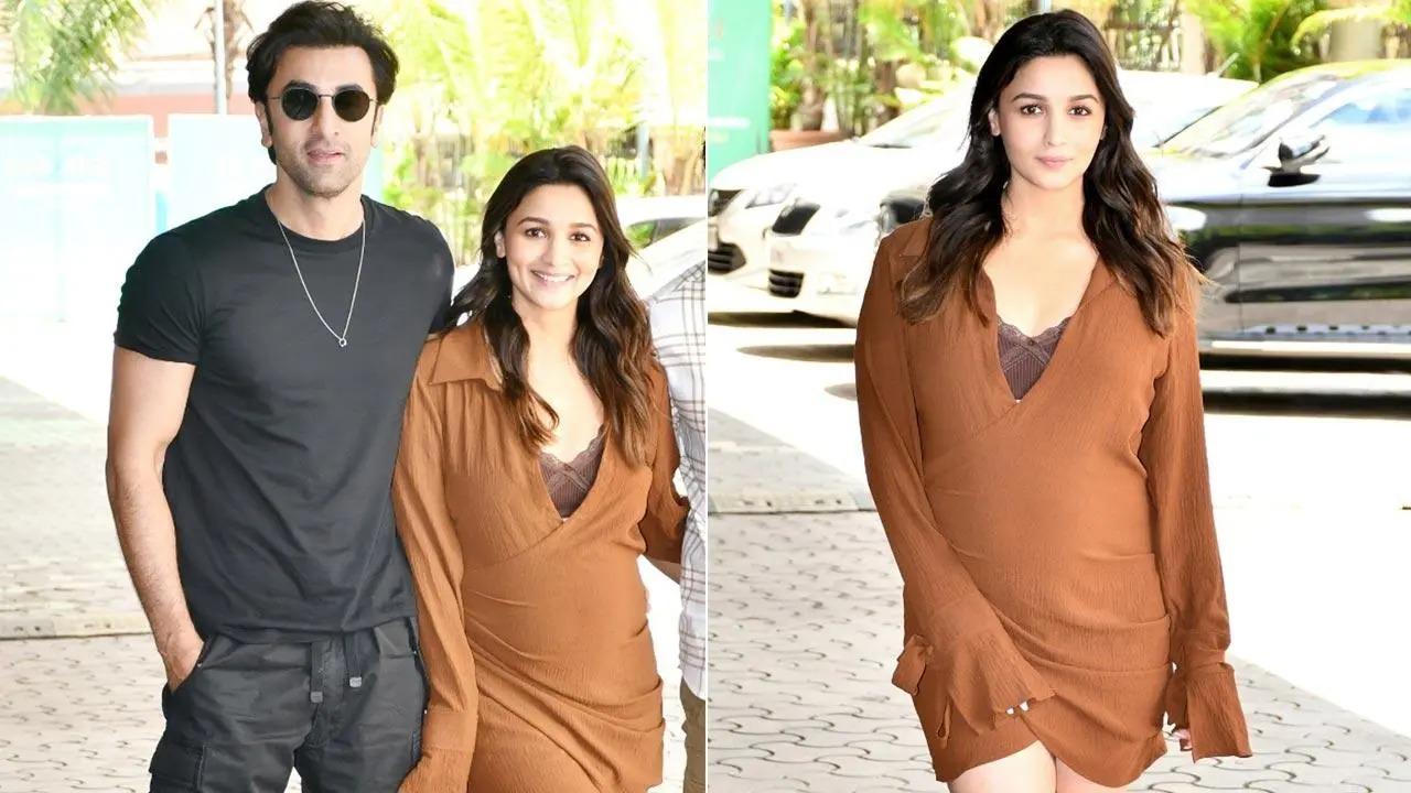 Alia Bhatt, Ranbir Kapoor, Ayan Mukerji were snapped at the premiere of the Brahmastra song 'Deva Deva' in the city. The actress was seen acing her maternity fashion the video has already taken over the internet. View all photos here