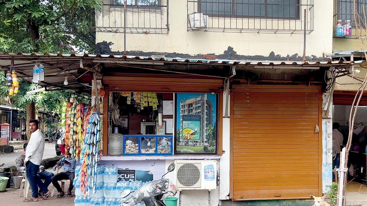 Another shop allegedly belonging to the land mafia that had closed was seen open on Sunday