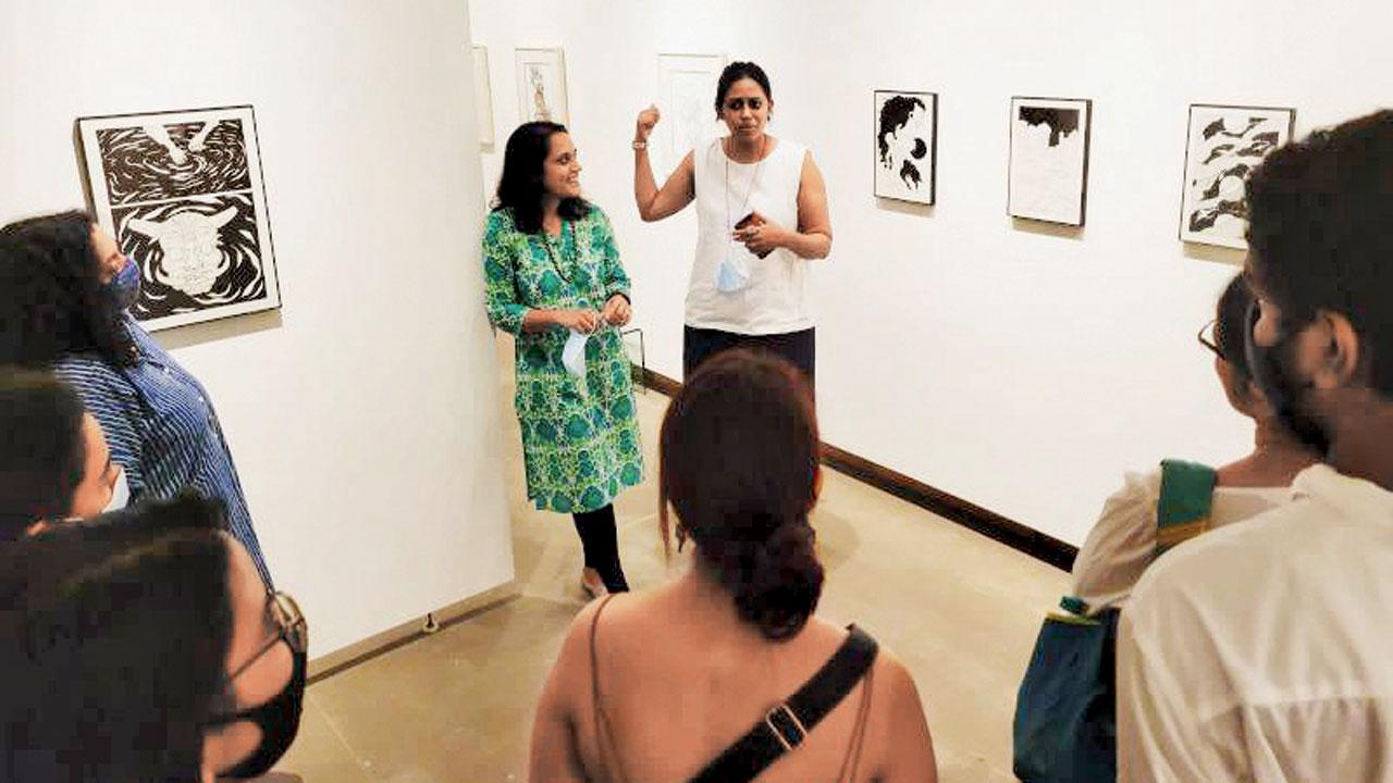 Alisha Sadikot (left) at a previously held walk