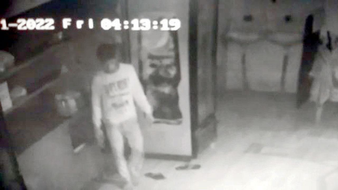 CCTV camera footage of the burglar, which helped crack the case