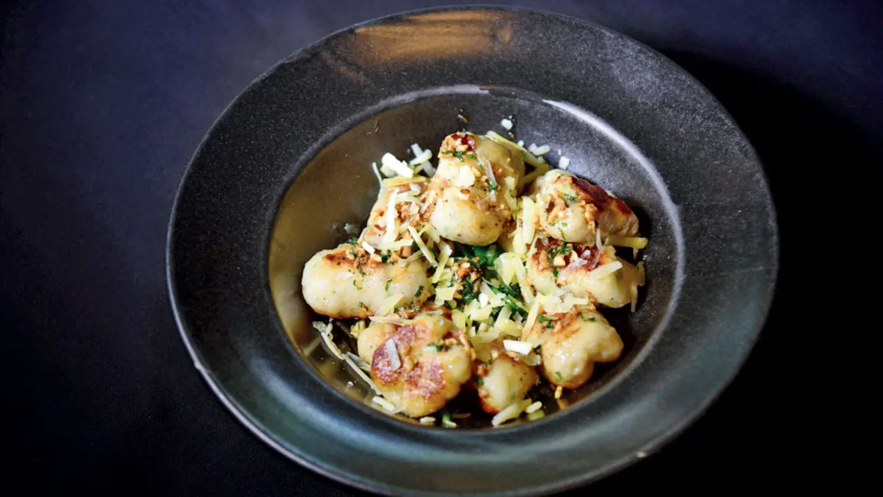 Roasted garlic gnocchi