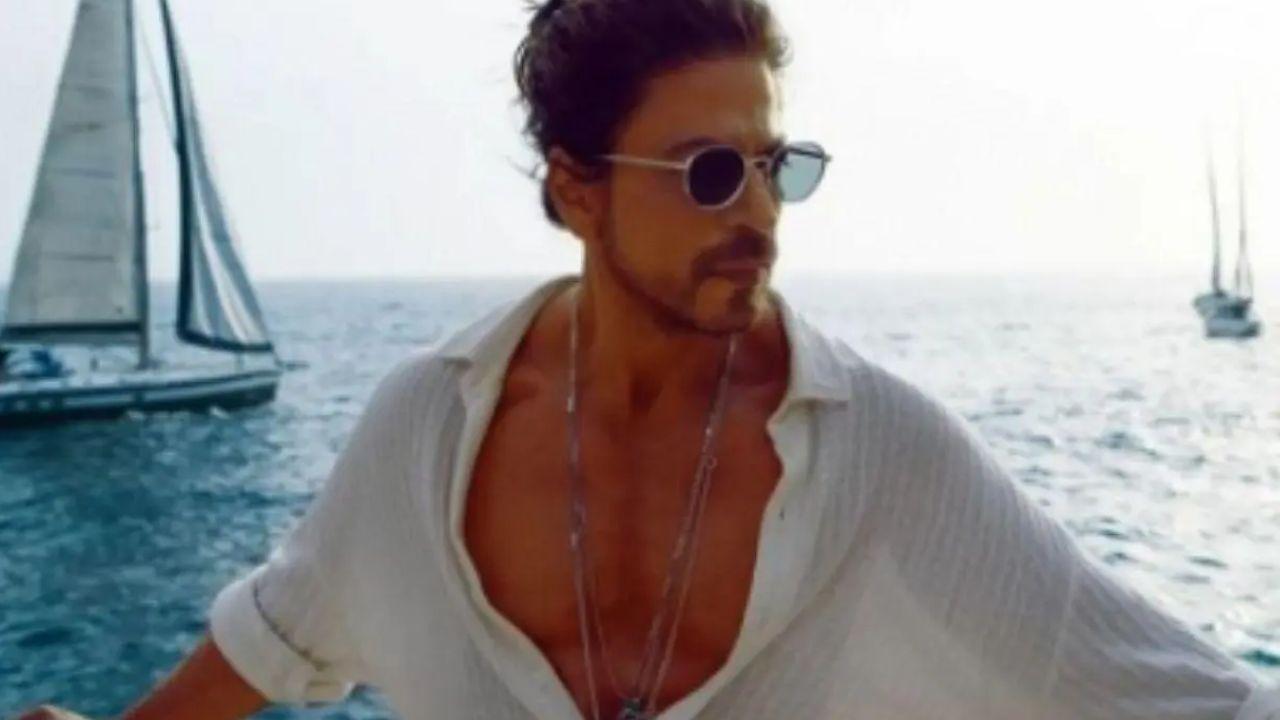 SRK looks uber cool in beachwear from 'Besharam Rang' track of 'Pathaan'. Full Story Read Here