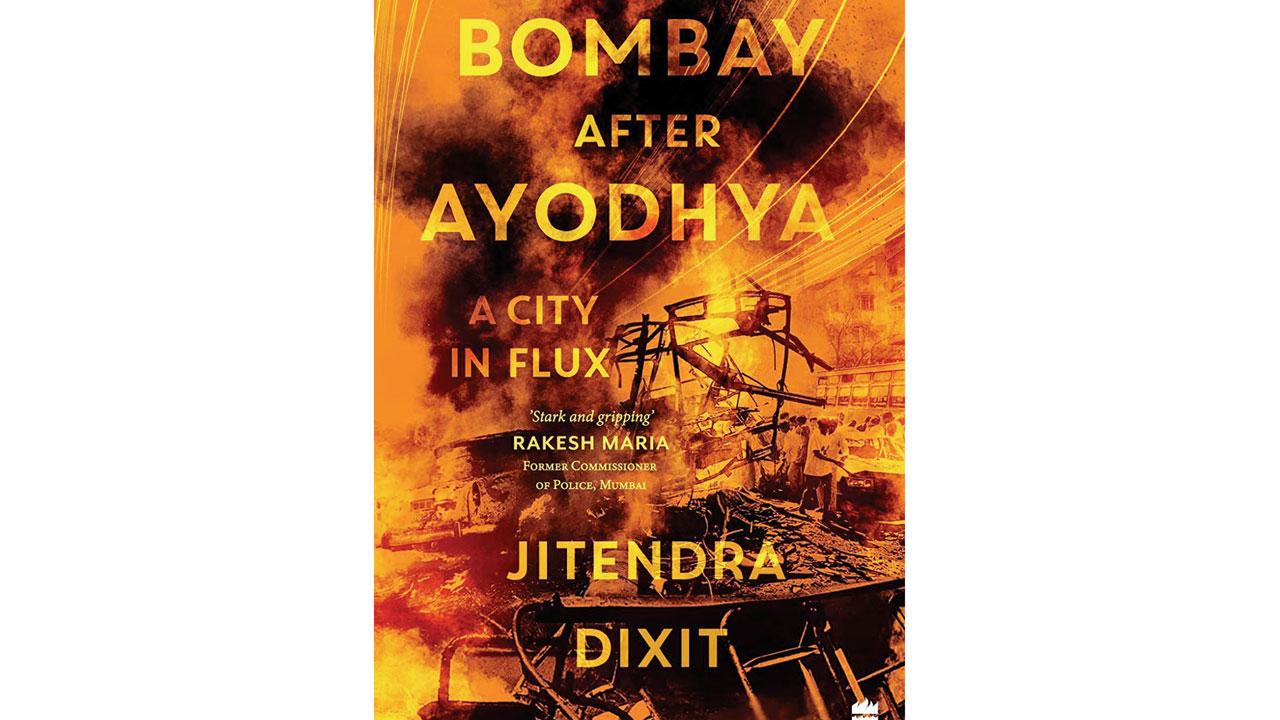 The cover of Jitendra Dixit’s Bombay After Ayodhya: A City in Flux