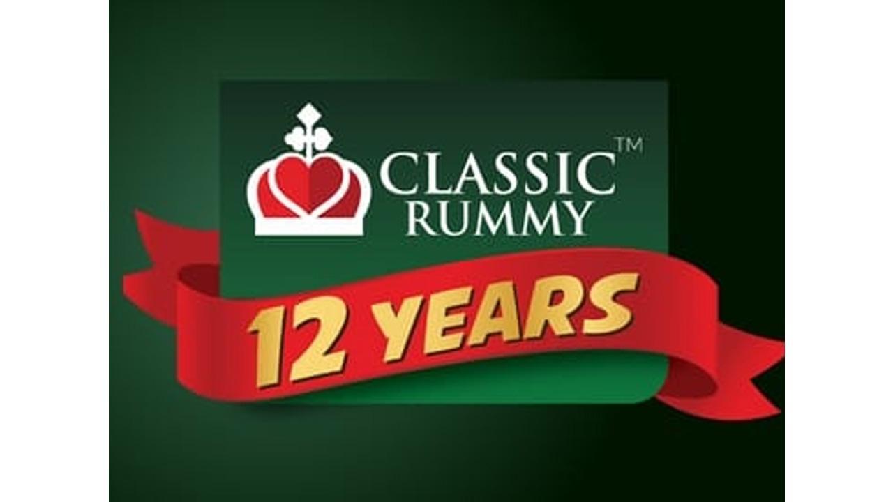 India’s leading online rummy Portal, Classic Rummy, marks its 12th year anniversary with whopping wins for all