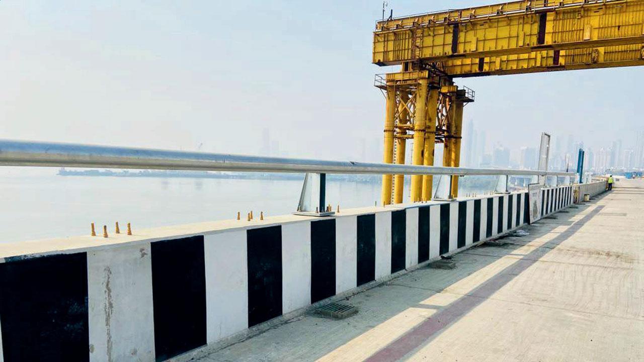 Mumbai: 1,550-mm-high crash barriers being set up on MTHL, says MMRDA