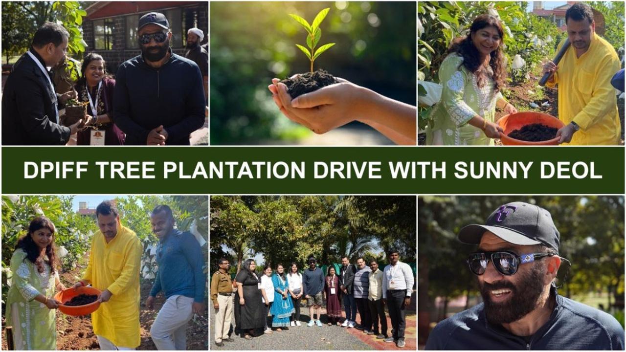 Sunny Deol Commences Tree Plantation Drive with the Team of Dadasaheb Phalke International Film Festival