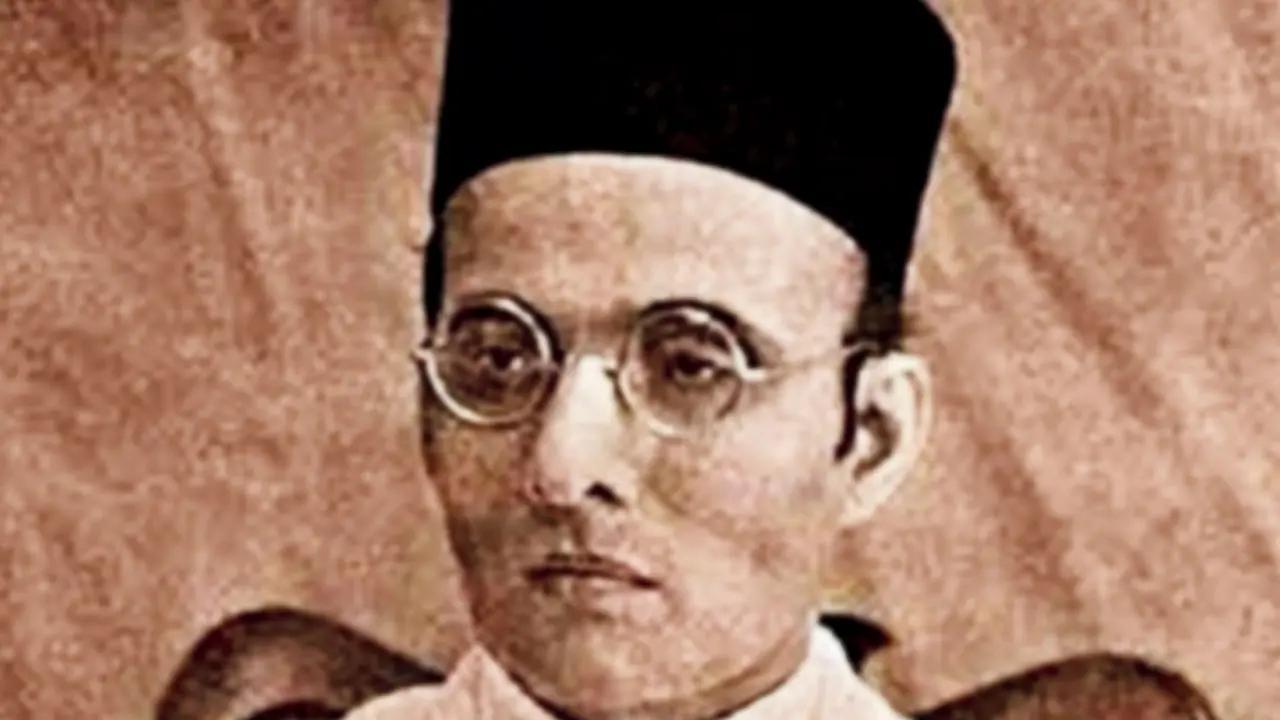 V D Savarkar's portrait unveiled in Karnataka assembly hall, Opposition stages protests outside