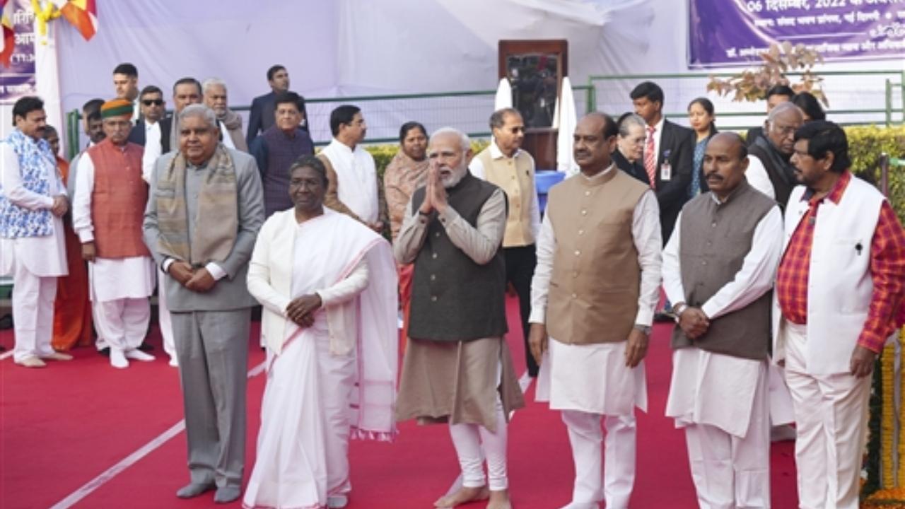 President Droupadi Murmu, Vice President Jagdeep Dhankhar and PM Narendra Modi paid tribute to the architect of the Indian Constitution on his 66th death anniversary on Tuesday. In a tweet, the Prime Minister said; 