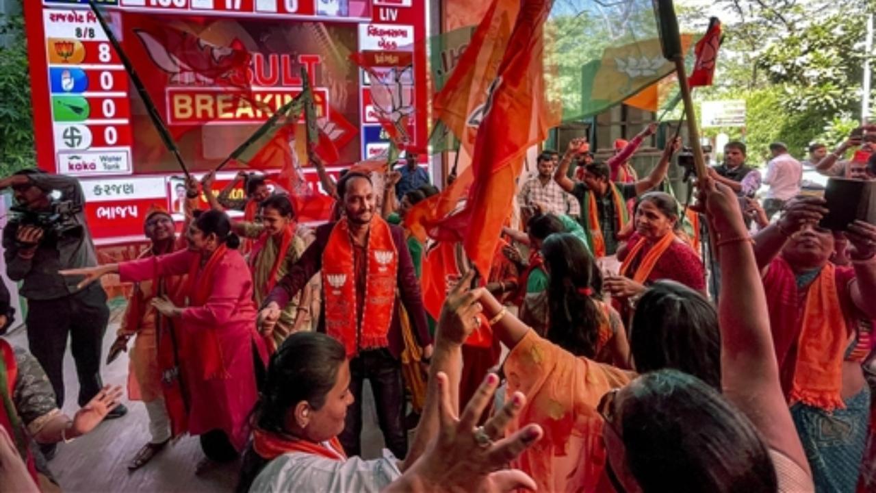 Gujarat, Himachal Election Results LIVE: BJP wins three seats in Gujarat