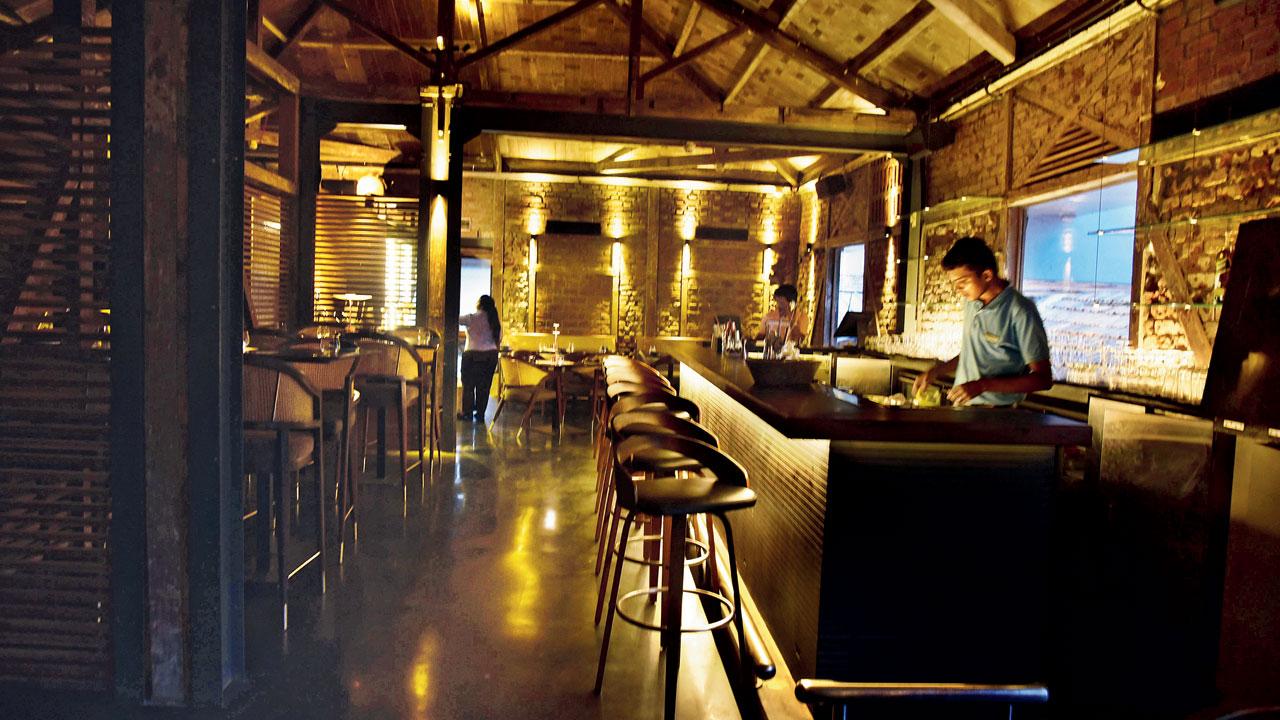 The bar on the upper floor. Pics/Atul Kamble