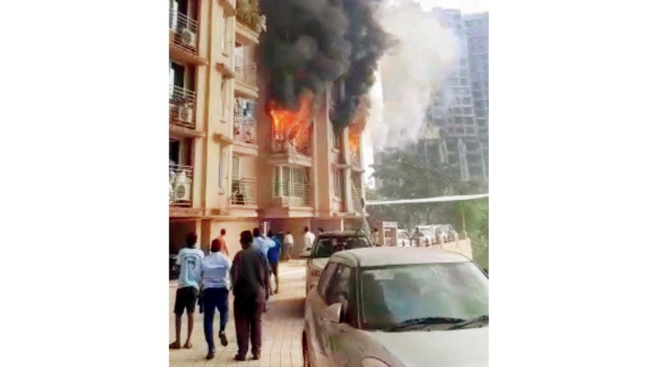 Mumbai: Fire breaks out at Malad Tower; one injured