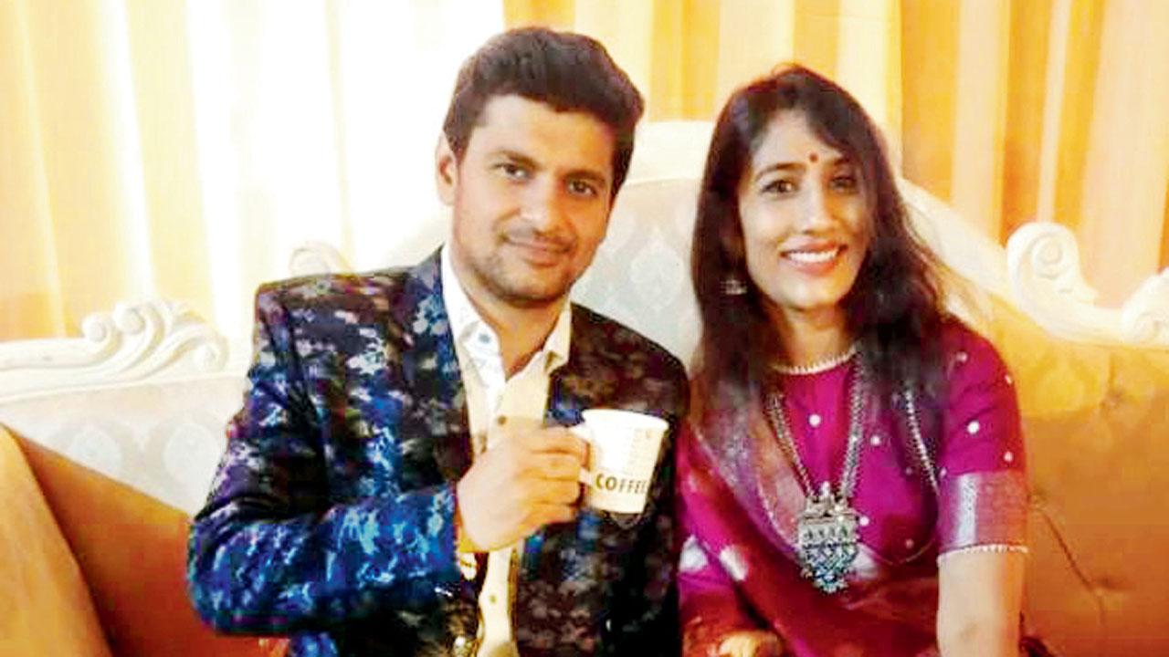 Kamalkant Shah and his wife Kajal, who is accused of killing him