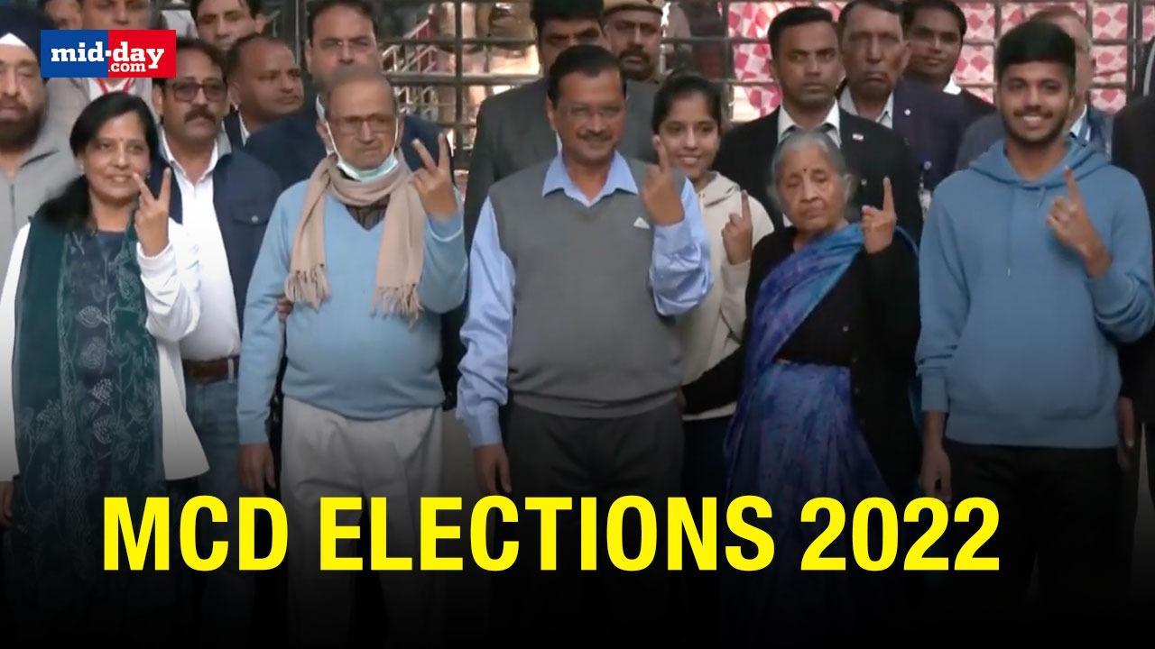 MCD Elections 2022: Delhi CM Kejriwal along with his family casts vote