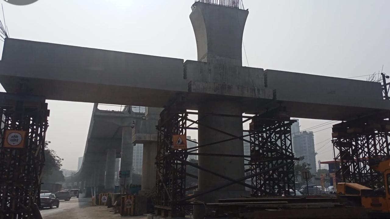 Mumbai: First station erection work on metro line 4A has began, says MMRDA