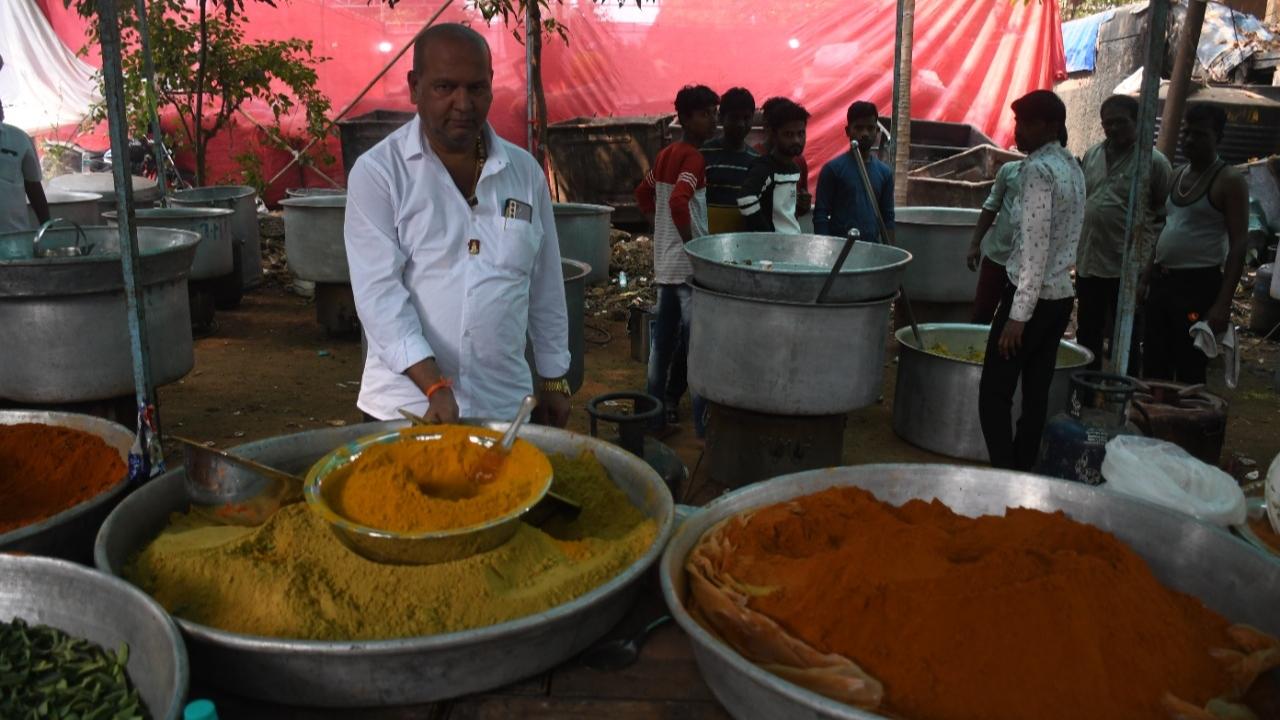 Dr Babasaheb Ambedkar's followers were seen preparing food for the visitors.