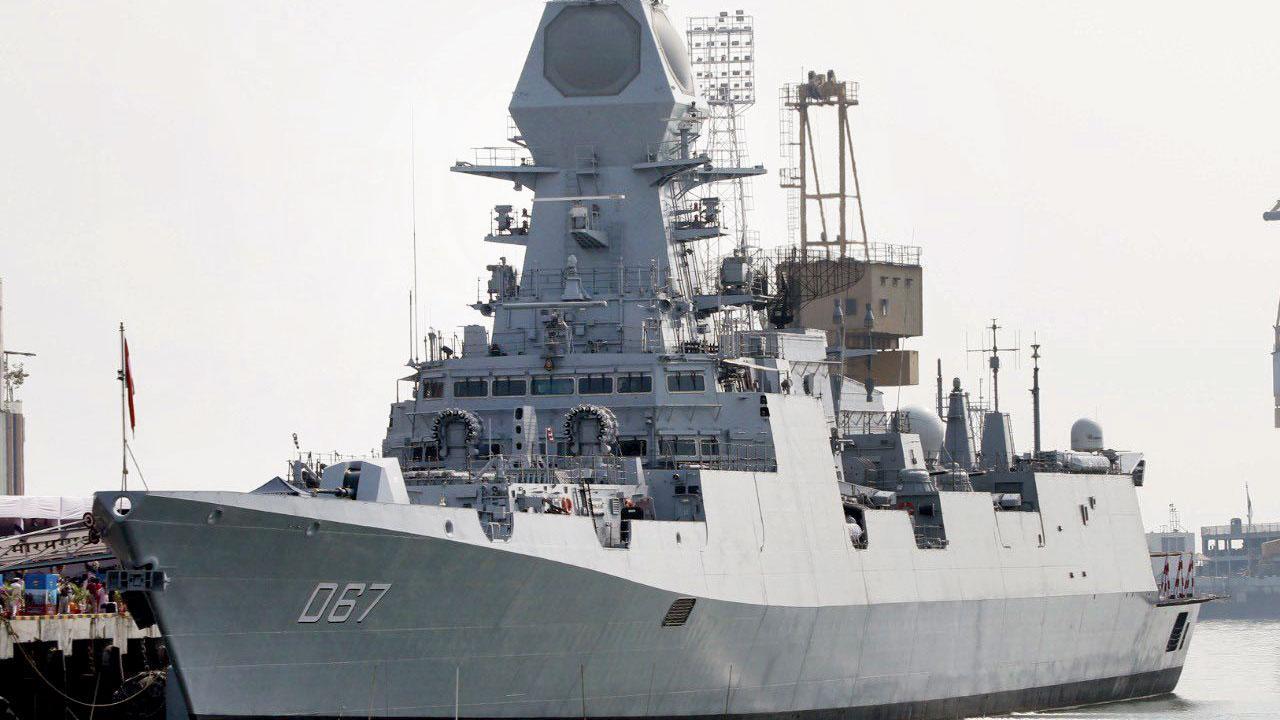 Missile destroyer Mormugao commissioned into Indian Navy
