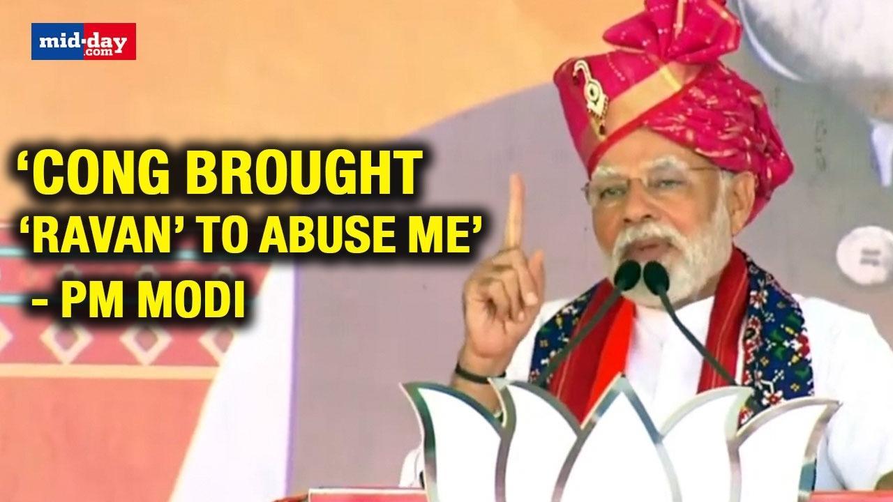 ‘In The Land Of Ram Bhakts, Cong Brought ‘Ravan’ To Abuse Me’: PM Modi