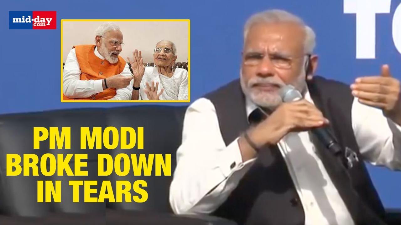 PM Modi Broke Down In Tears After Remembering Mother’s Struggles